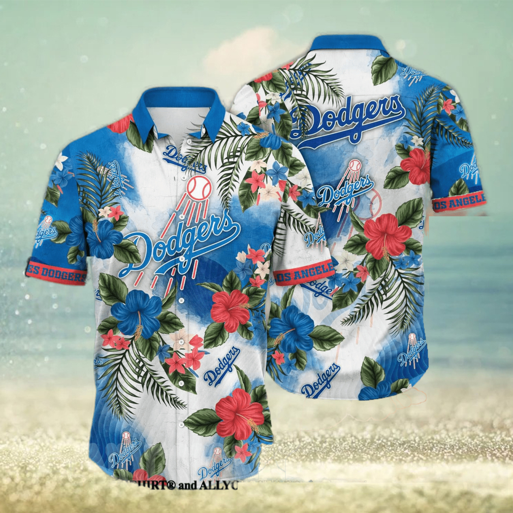 Los Angeles Dodgers MLB Flower All Over Printed Classic Hawaiian Shirt - Limotees