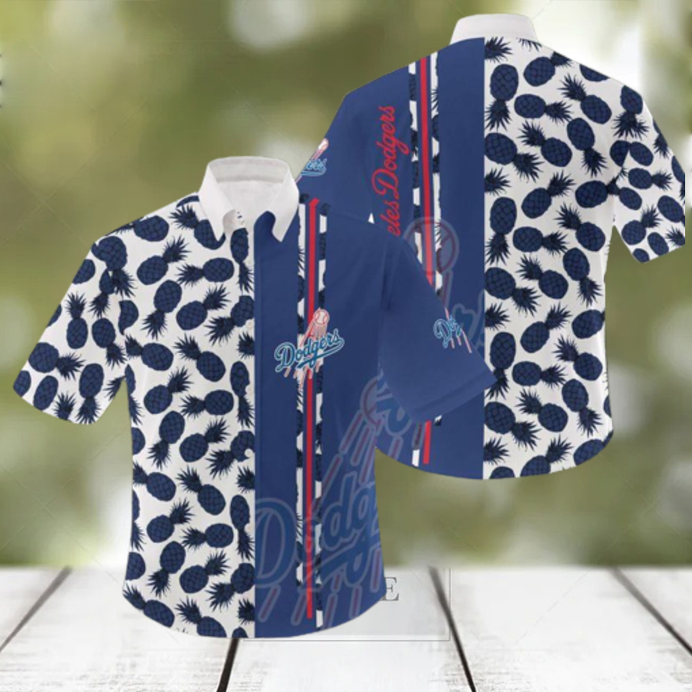 Los Angeles Dodgers Pineapple MLB Hawaiian Shirt For Men And Women Gift For Fans - Limotees