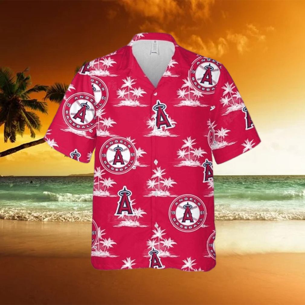 Los Angeles Hawaiian Shirt Baseball Coconut Island Pattern hawaiian shirt - Limotees