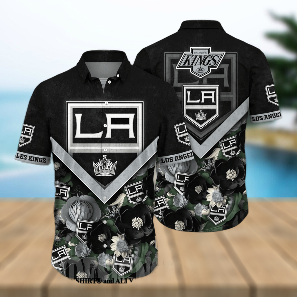 Los Angeles Kings NHL Floral Classic All Over Printed Hawaiian Shirt - Limotees