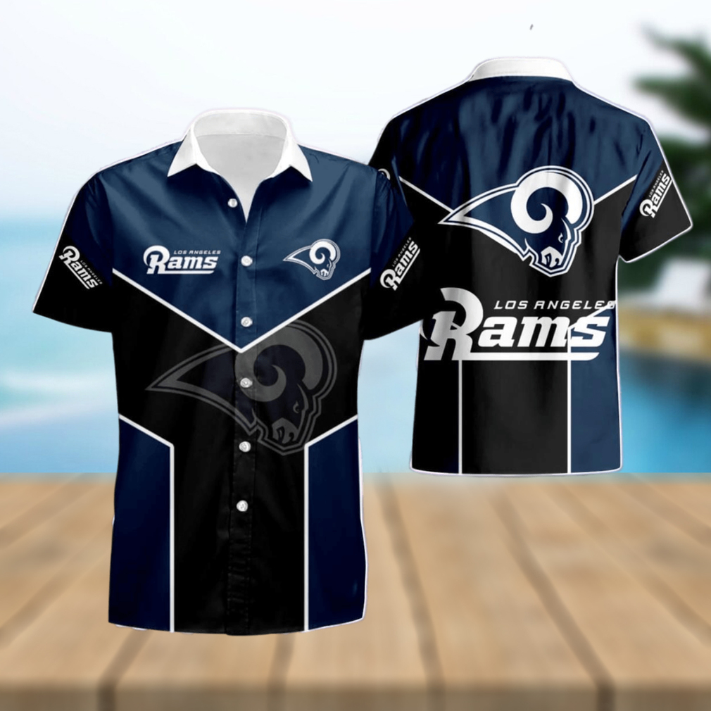 Los Angeles Rams Hawaiian Shirt Short For Fans - Limotees