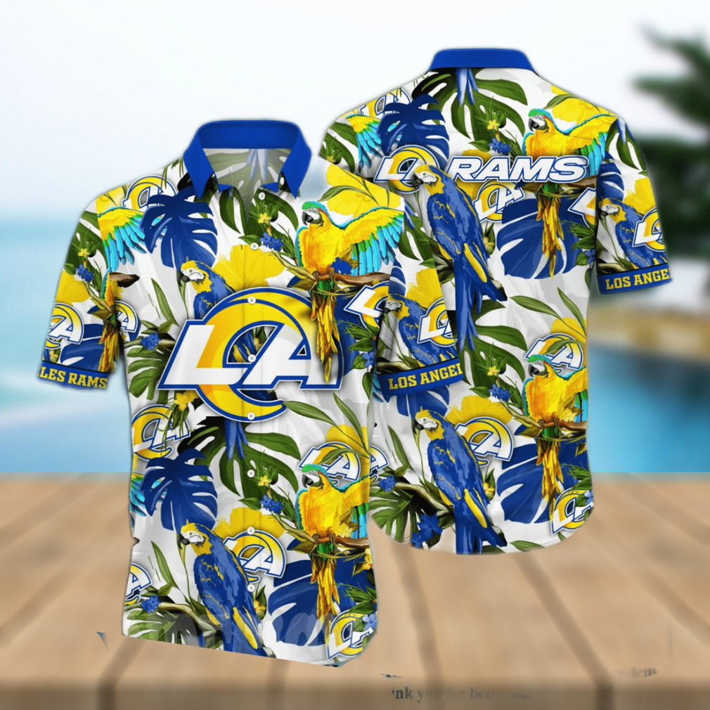 Los Angeles Rams NFL Floral All Over Printed Unisex Hawaiian Shirt - Limotees