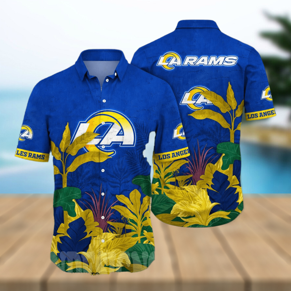 Los Angeles Rams NFL Flower Full Printing Unisex Hawaiian Shirt - Limotees