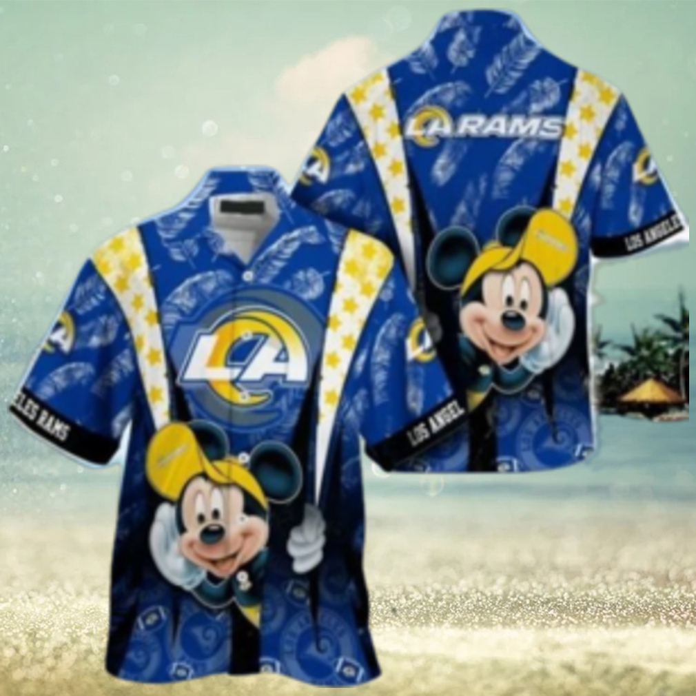 Los Angeles Rams nfl mickey mouse Hawaiian Shirt custom for fan - Limotees