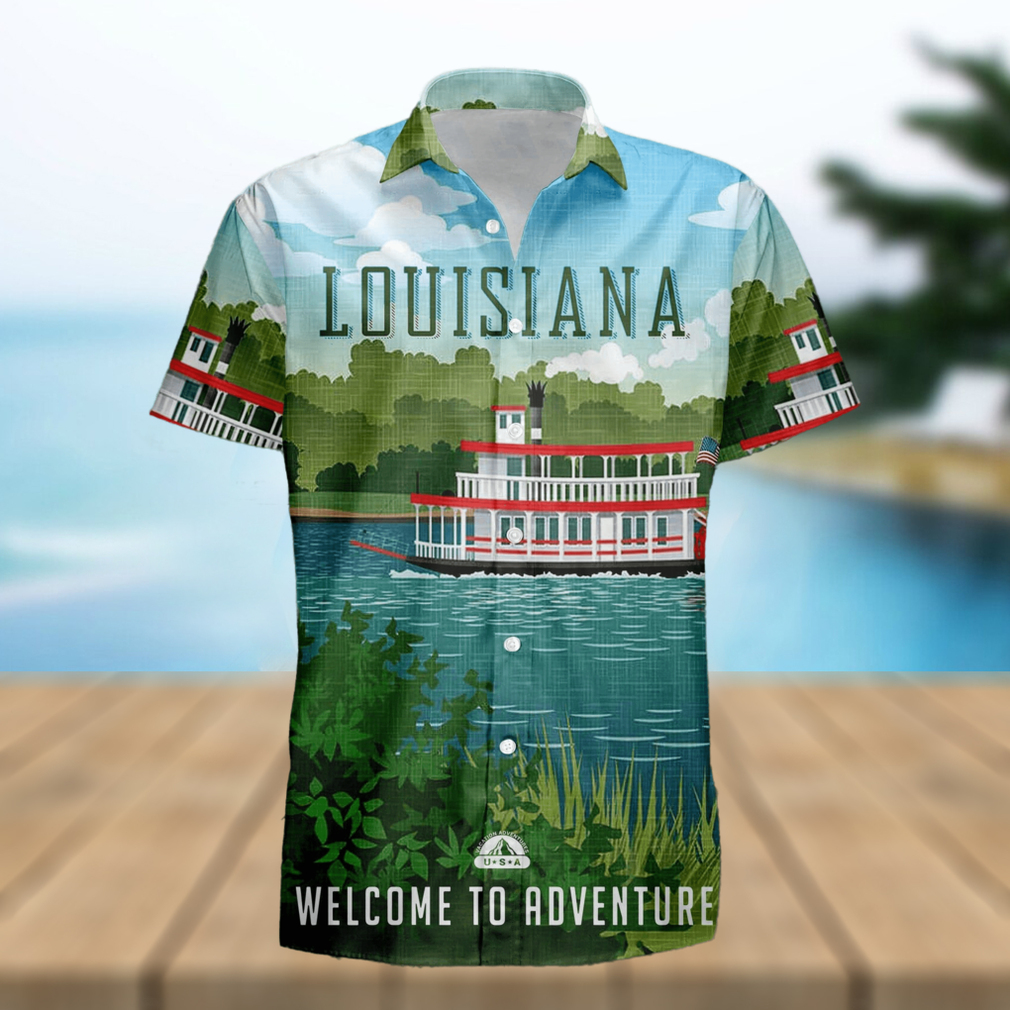 Louisiana Retro Style Travel Summer 3D Hawaiian Shirt Gift For Men And Women Fans - Limotees