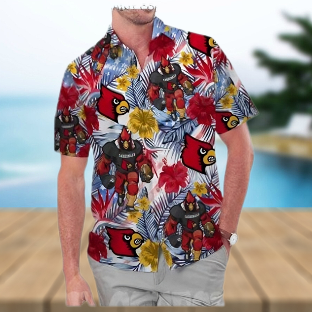 Louisville Cardinals Coconut Aloha Hawaiian Shirt - Limotees