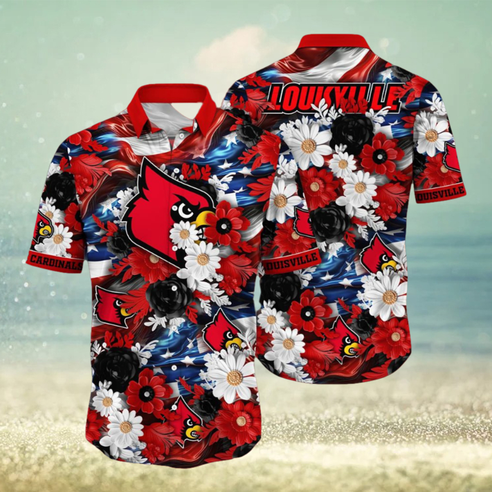 Louisville Cardinals NCAA2 Hawaii Shirt Independence Day - Limotees