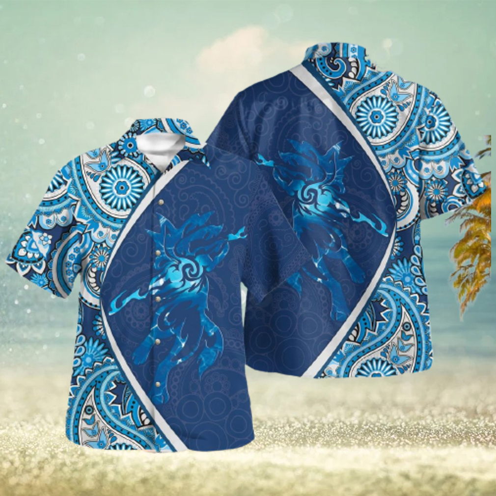 Lucario Paisley Pattern Design Hawaiian Shirt and Short - Limotees