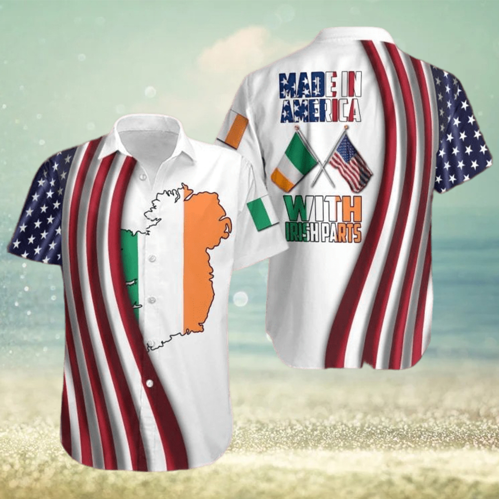 Made In America With Irish Parts Hawaiian Shirt - Limotees