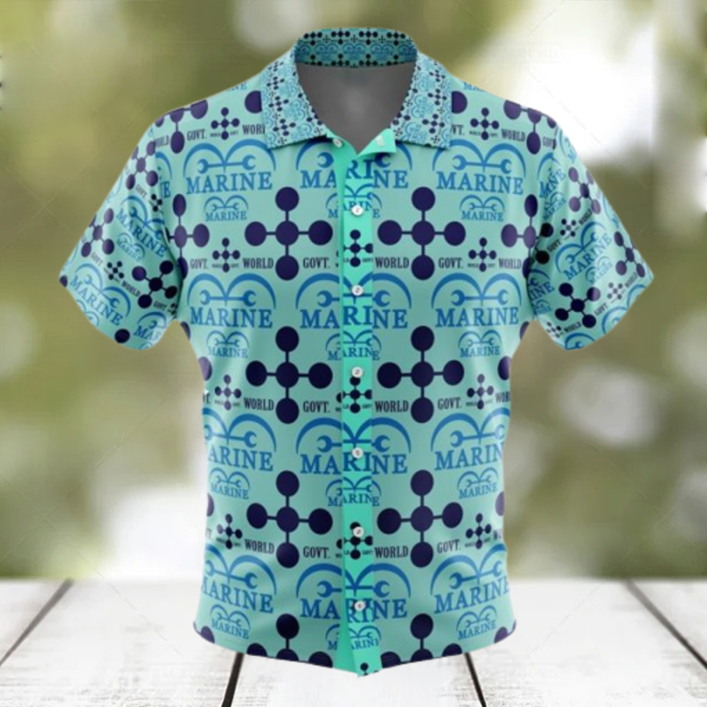 Marine x World Government One Piece Button Up Hawaiian Shirt - Limotees