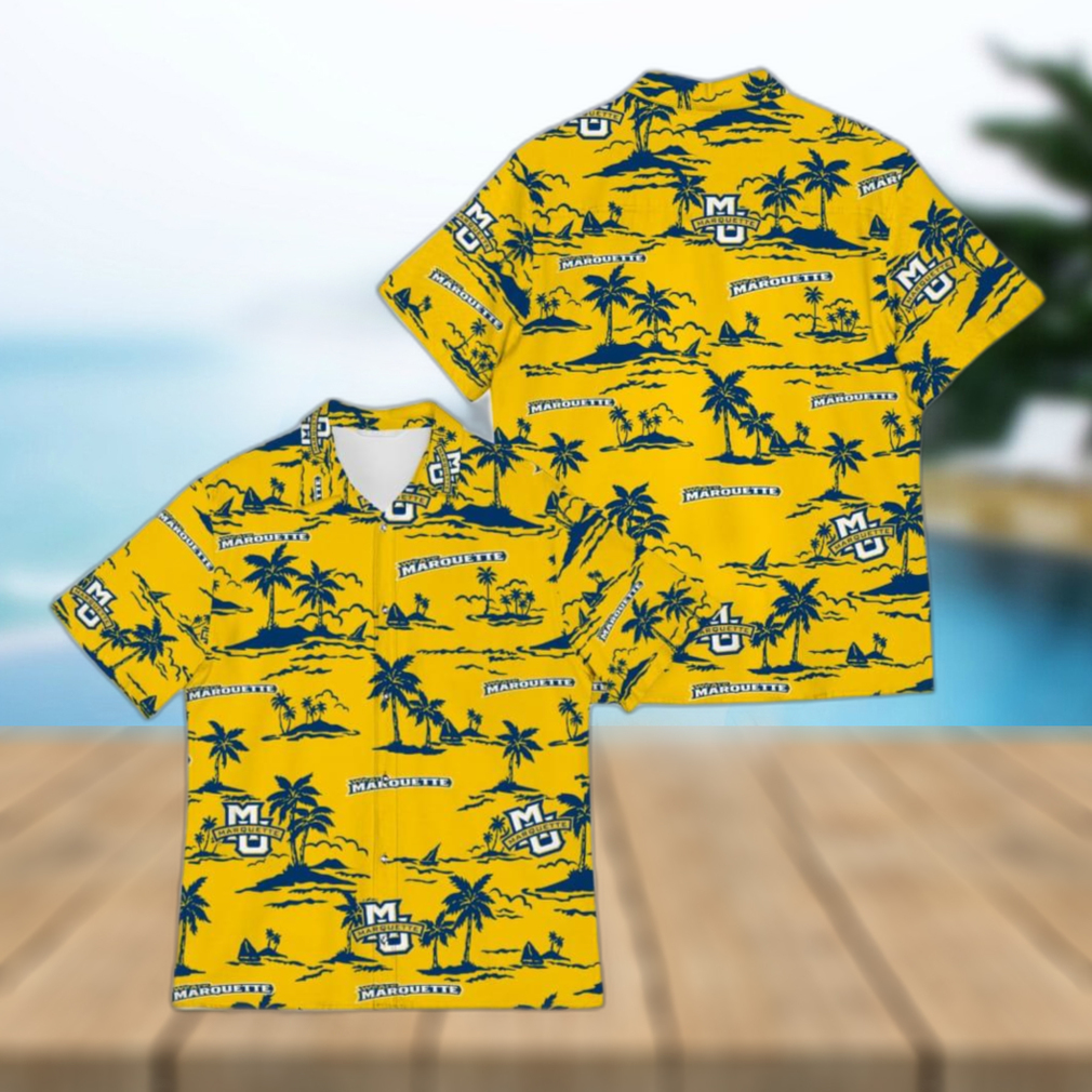 Marquette Golden Eagles Halloween Hawaiian Shirt For Men And Women Gift Beach - Limotees