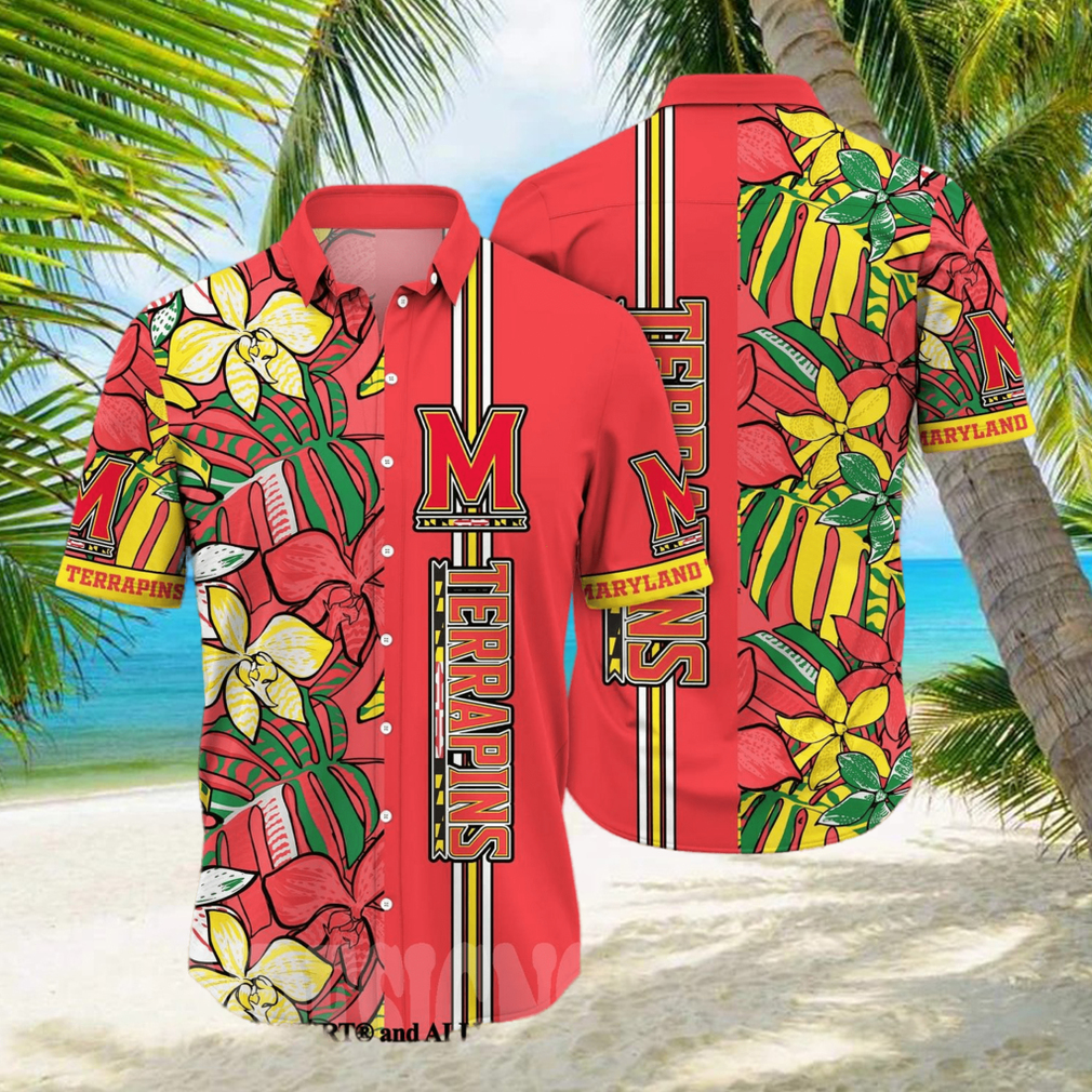 Maryland Terrapins NCAA Floral Classic Hawaiian Shirt - Limotees