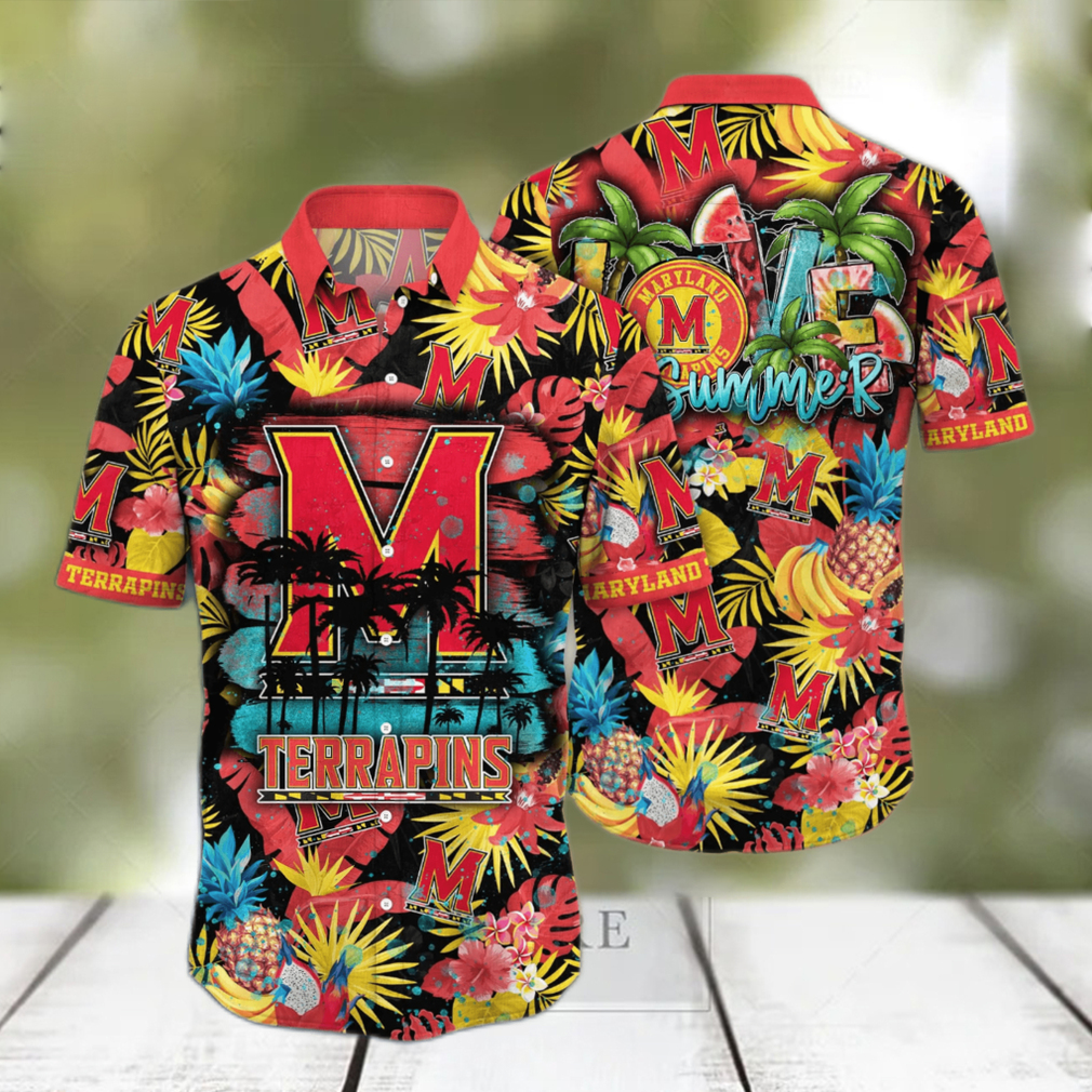 Maryland Terrapins NCAA Hawaiian Shirt Sunbathetime Aloha Shirt - Limotees