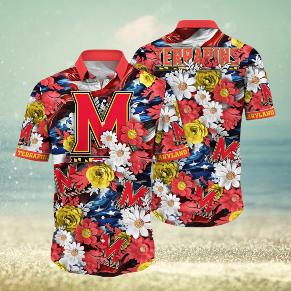 Maryland Terrapins NCAA3 Hawaii Shirt Independence Day - Limotees