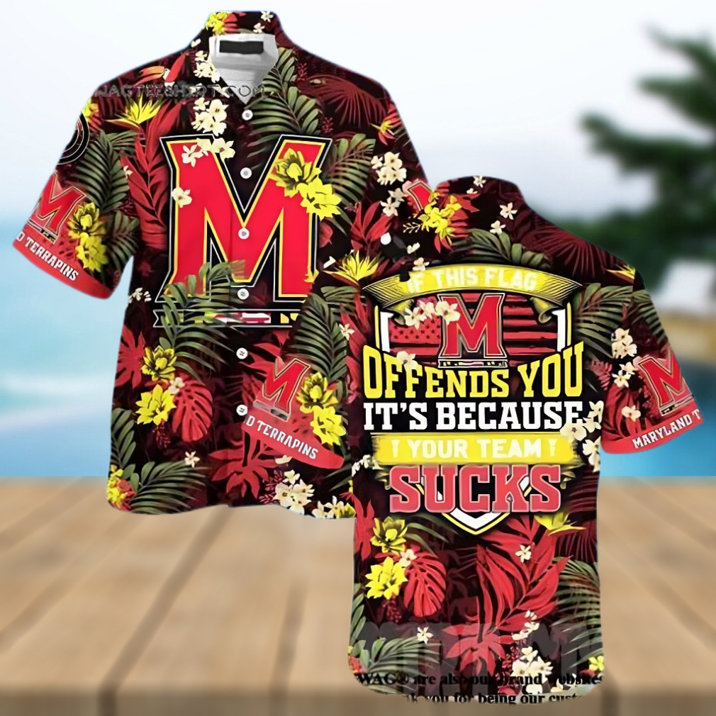 Maryland Terrapins Stress Blessed Obsessed Summer Beach Hawaiian Shirt - Limotees