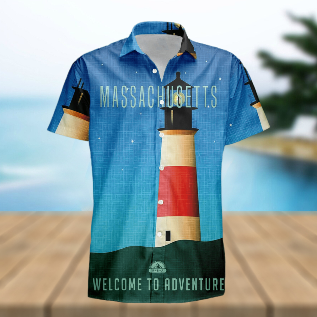 Massachusetts Retro Style Travel Summer 3D Hawaiian Shirt Gift For Men And Women Fans - Limotees