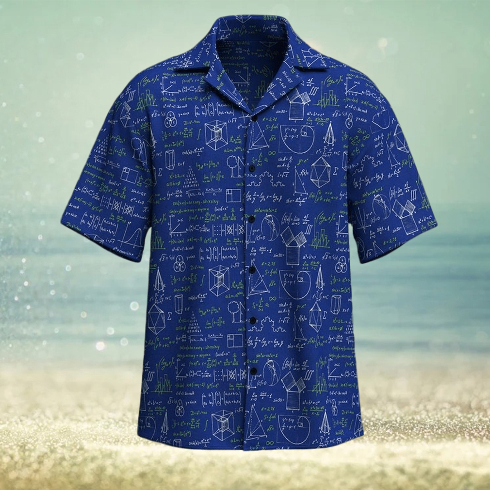 Math Geometry Cube Formula Hawaiian Shirt - Limotees