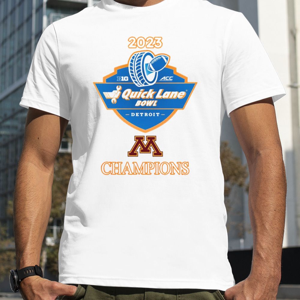 Minnesota Golden Gophers Football 2023 Quick Lane Bowl Champions Shirt