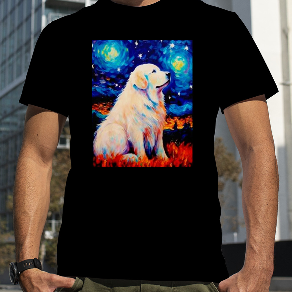 Starry night great dog shirt