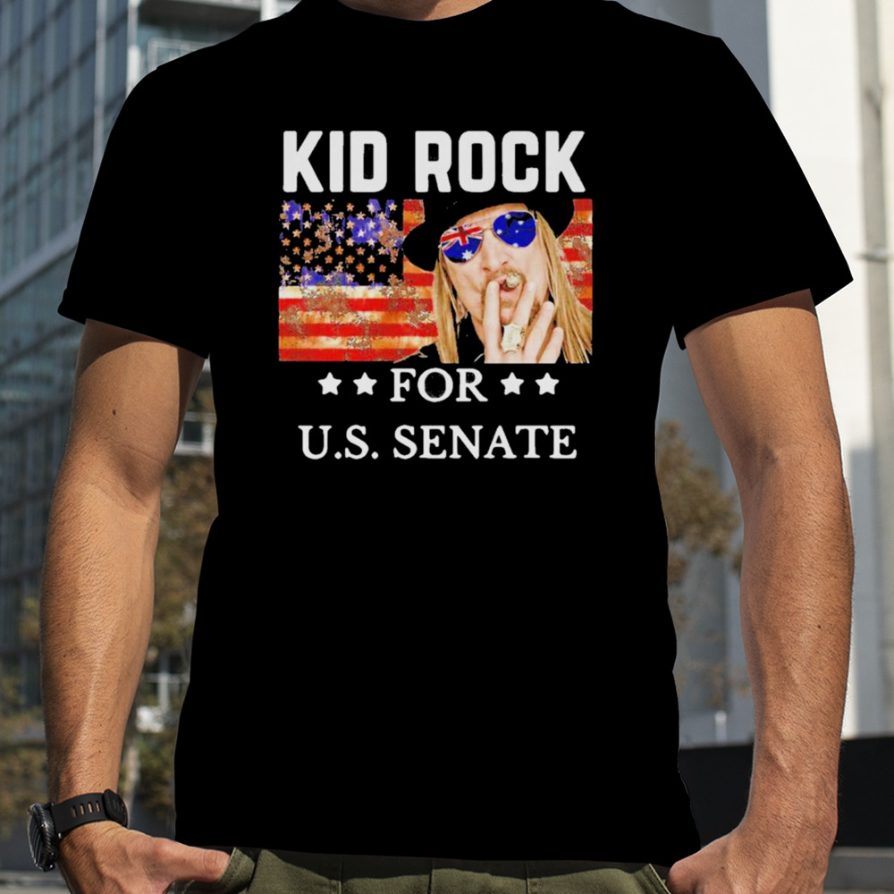 Kid Rock For U.S. Senate US Flag T-Shirt