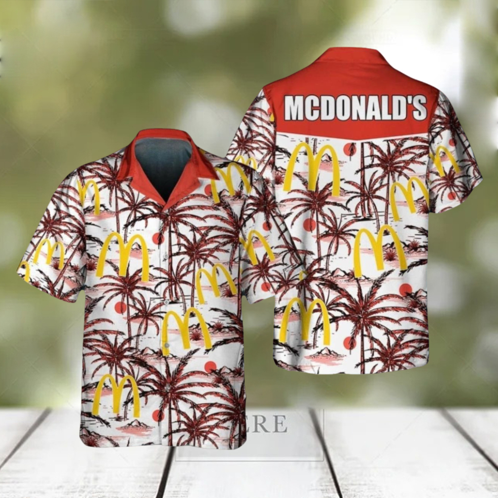 McDonald’s Food Shirt, Tropical Flower Aloha 3D Hawaiian Shirt For Men And Women - Limotees