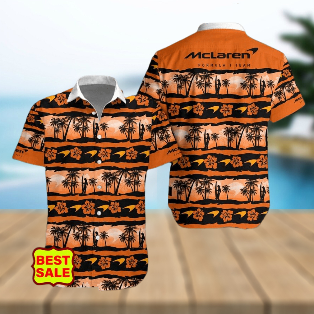 McLaren F1 Team Style 8 Aloha Supercar Combo Hawaiian Shirt And Short - Limotees