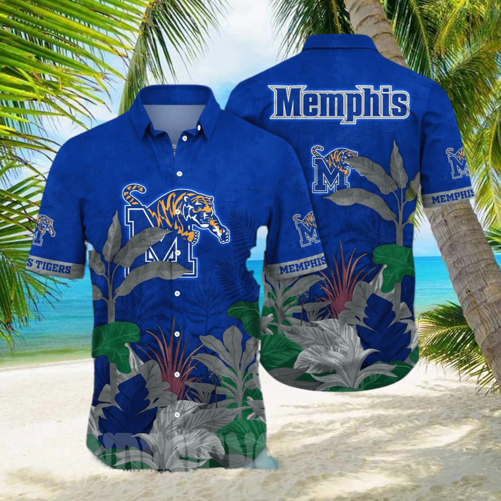 Memphis Tigers NCAA Floral 3D Full Print Hawaiian Shirt - Limotees