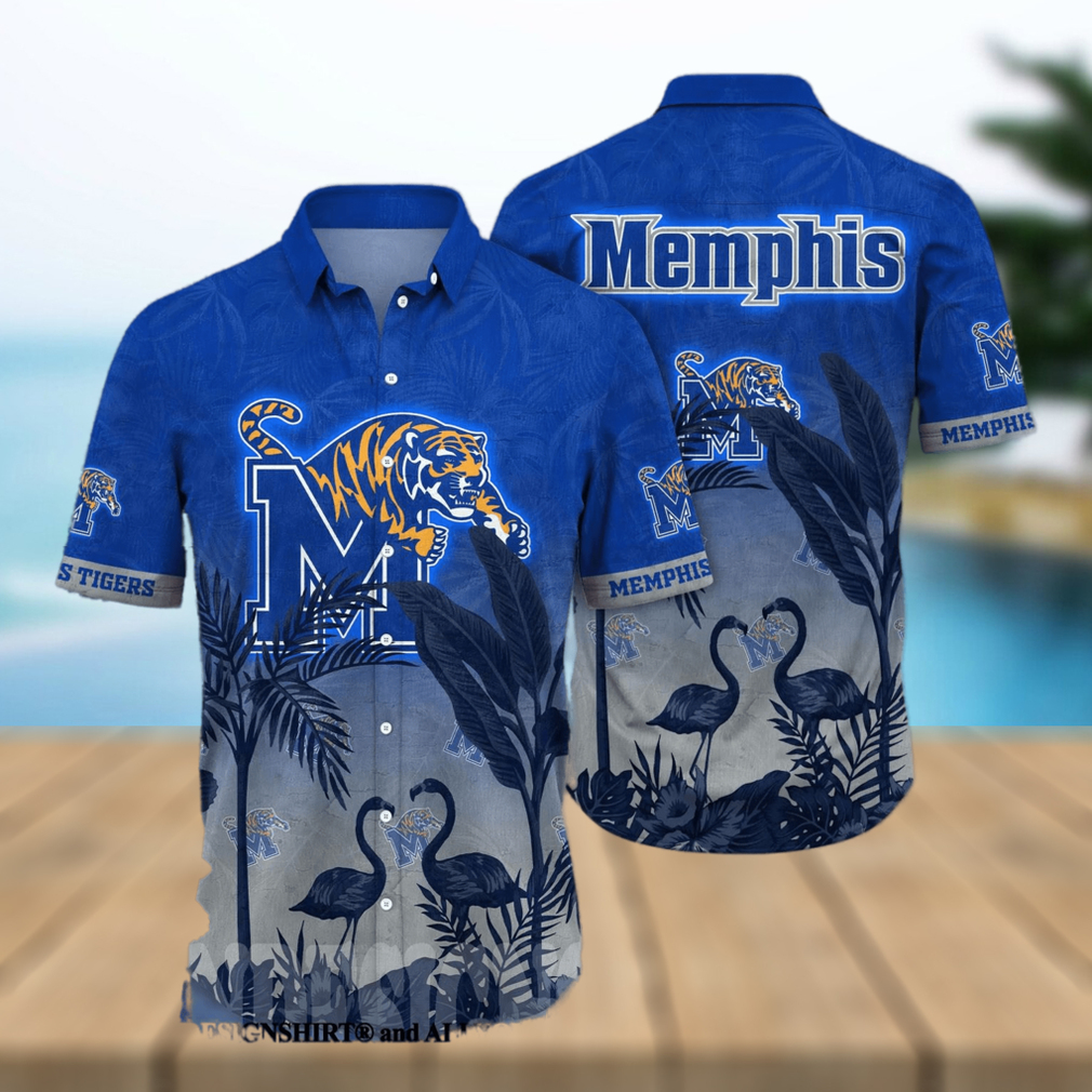 Memphis Tigers NCAA Floral All Over Print Classic Hawaiian Shirt - Limotees