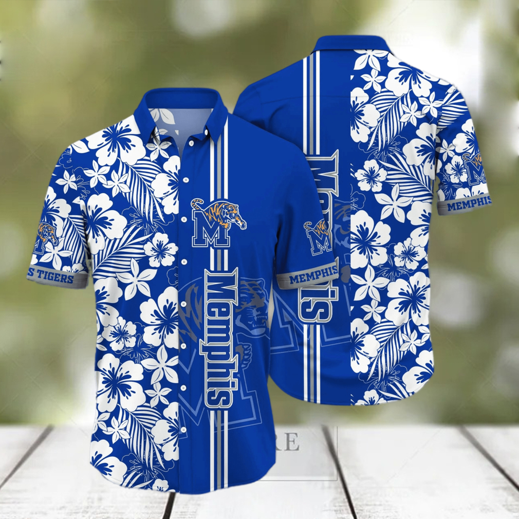 Memphis Tigers NCAA Hawaiian Shirt Campingtime Aloha Shirt - Limotees