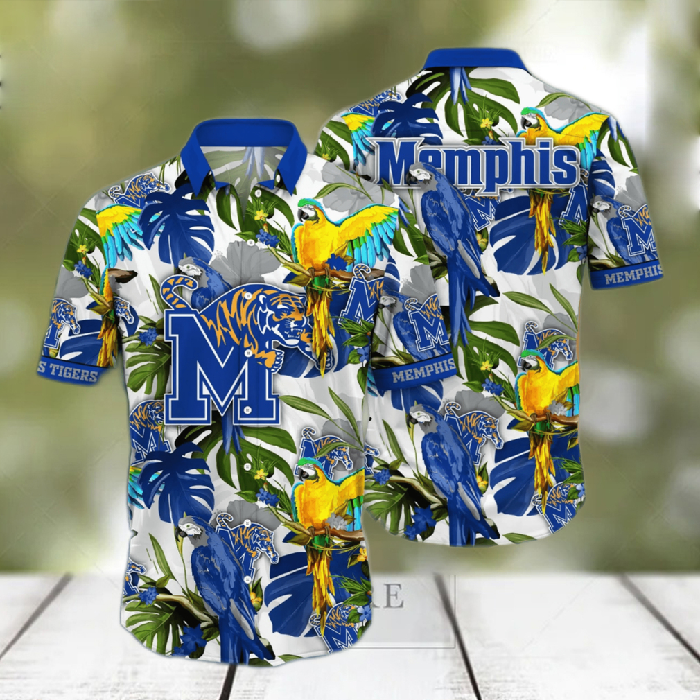 Memphis Tigers NCAA Hawaiian Shirt Summer Nightstime Aloha Shirt - Limotees