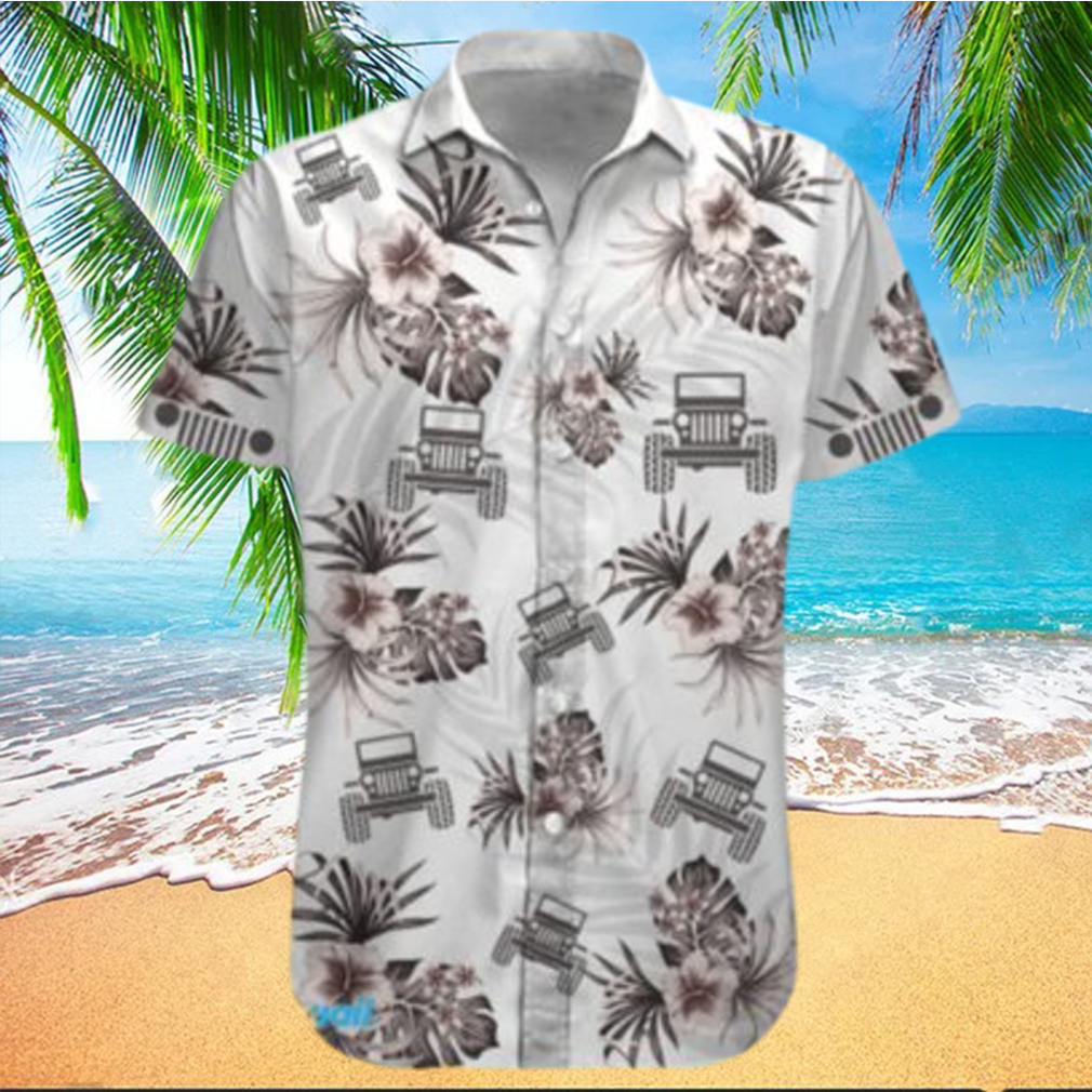 Men s Jeep Hibiscus Trending Hawaiian Shirt - Limotees