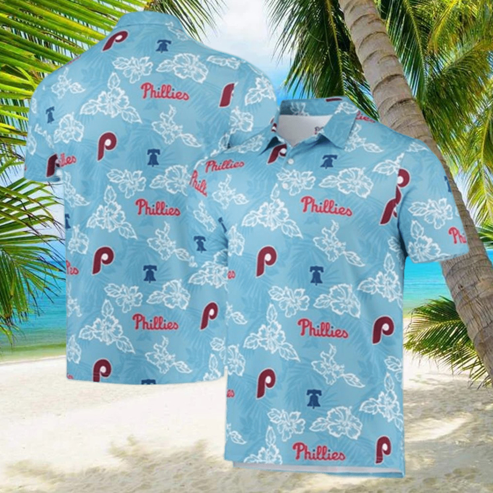 Men s Reyn Spooner Light Blue Philadelphia Phillies Hawaiian Shirt - Limotees