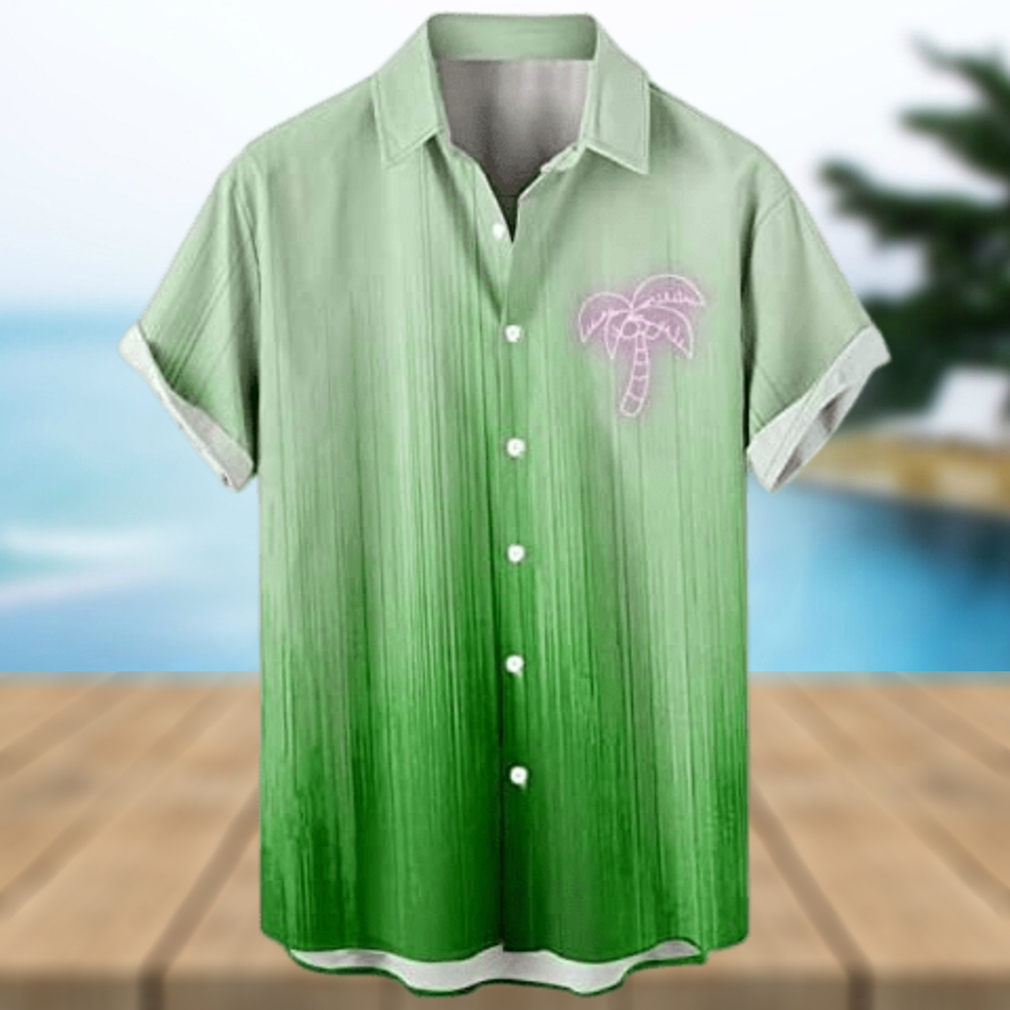 Men's Hawaiian Shirt Button Down Shirts Gradient Short Sleeves Summer Beach Casual Beach Tops Regular Fit Shirt - Limotees