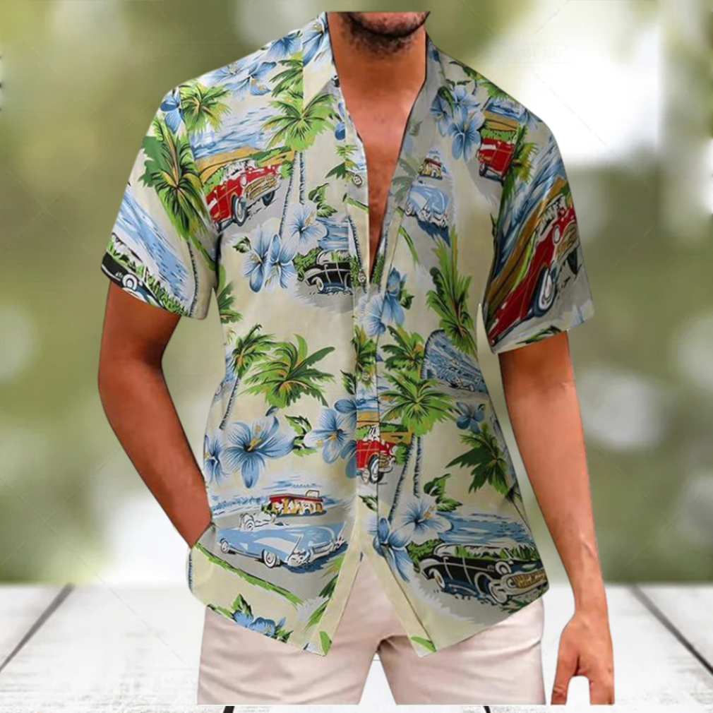 Mens Hawaiian Shirts Button Short Sleeve Aloha Flower Print Tees Flower Hawaiian Shirt Summer Tropical Shirts - Limotees