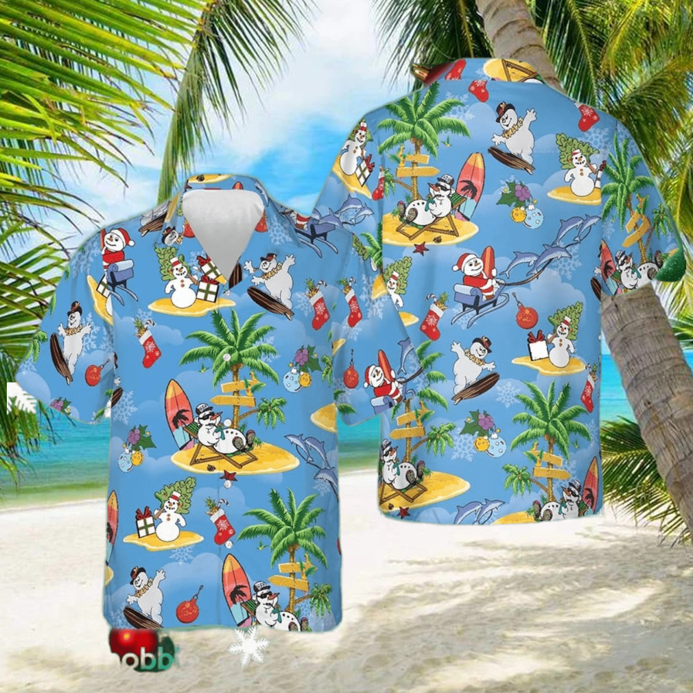 Merry Christmas Hawaiian Shirt Men’s Vacation Button Up Gifts For Boyfriend - Limotees