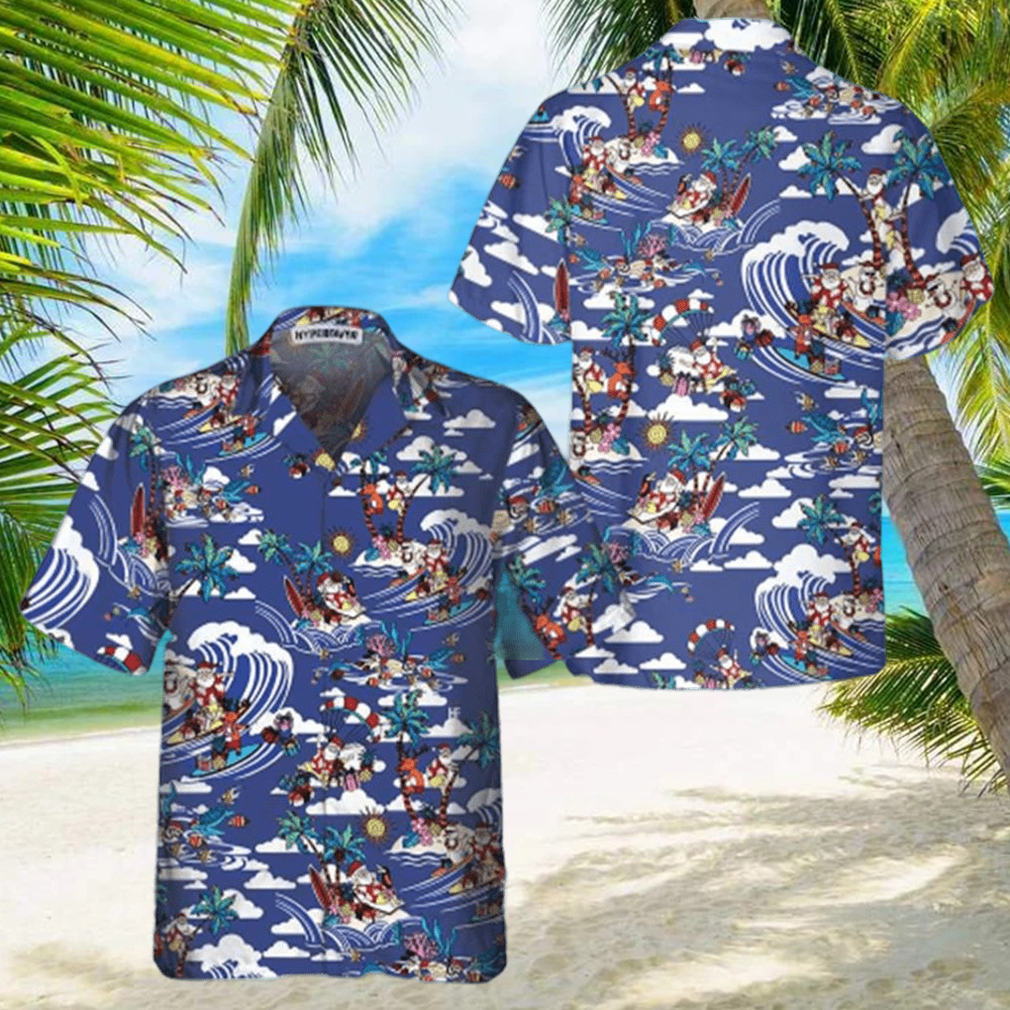 Merry Christmas Tropical Pattern Hawaiian Shirt - Limotees