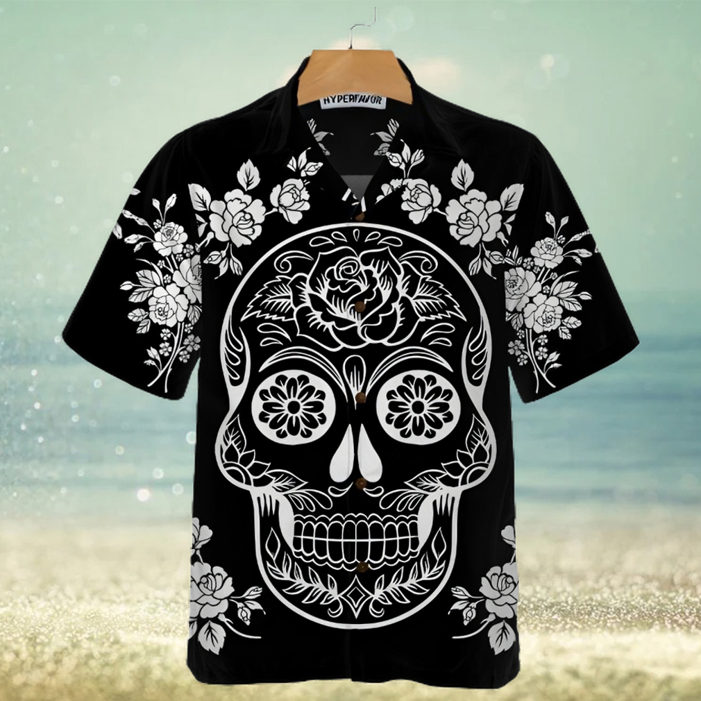 Mexican Sugar Skull Tattoo Hawaiian Shirt Day Of The Dead Skull Day Of The Dead Gift - Limotees