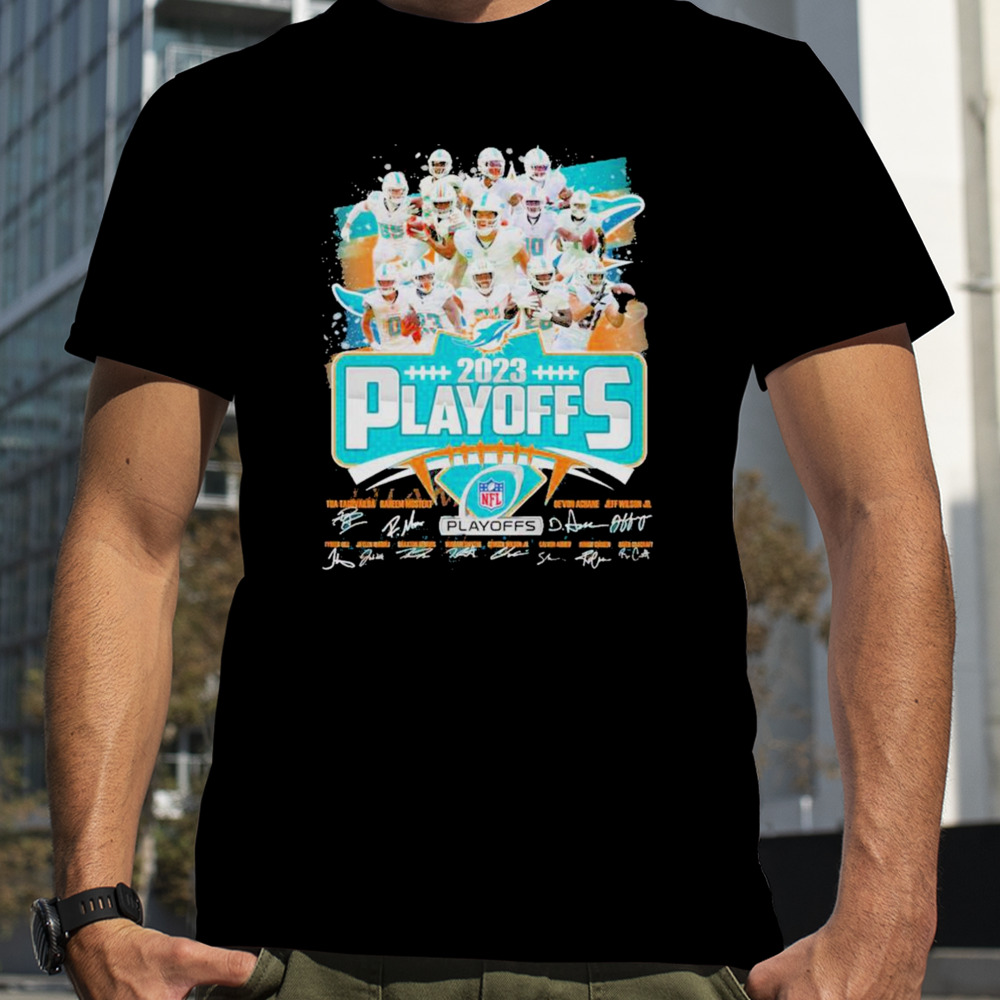 Miami Dolphins 2023 Playoffs Signature T-Shirt