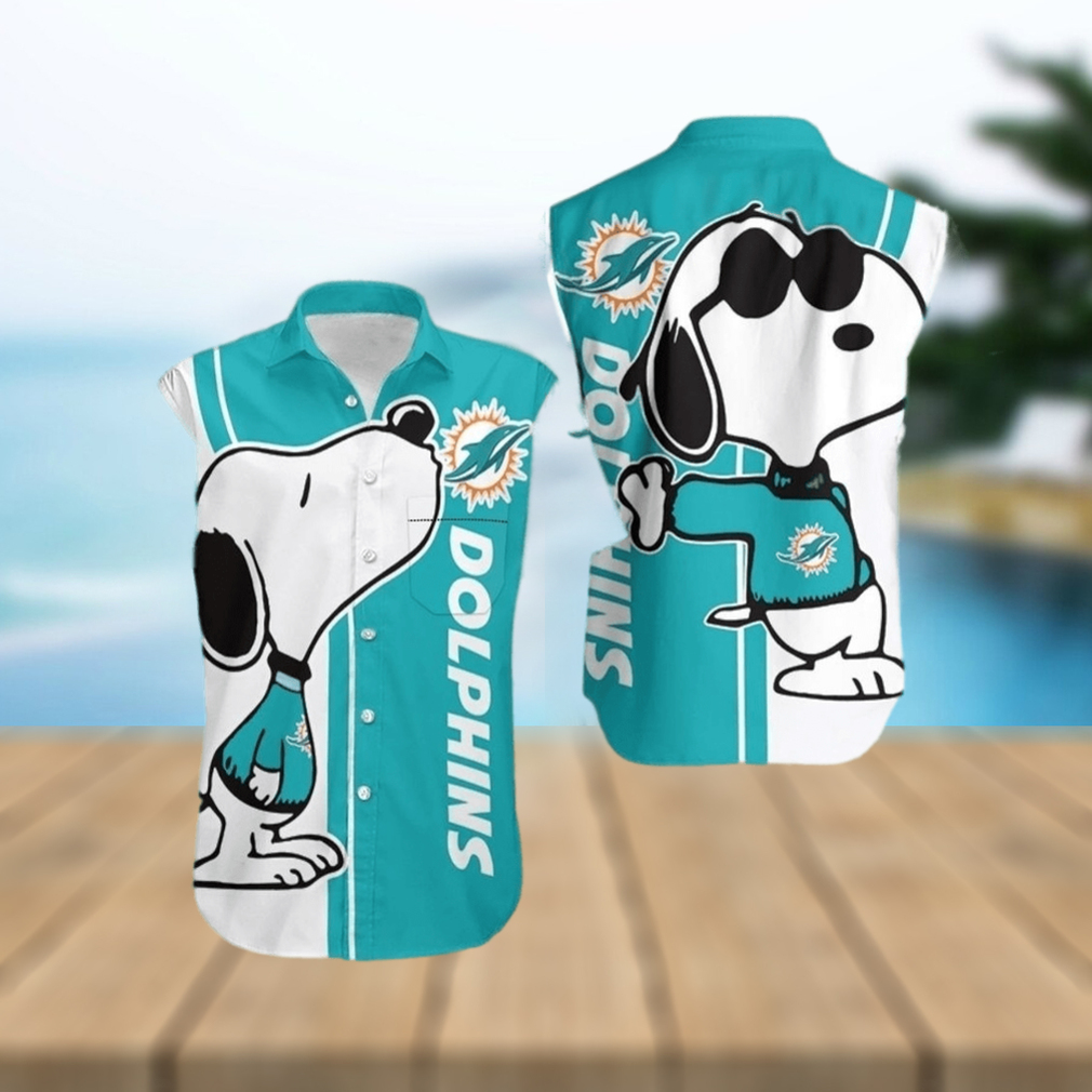 Miami Dolphins Snoopy Hawaiian Shirt For Men For Men - Limotees