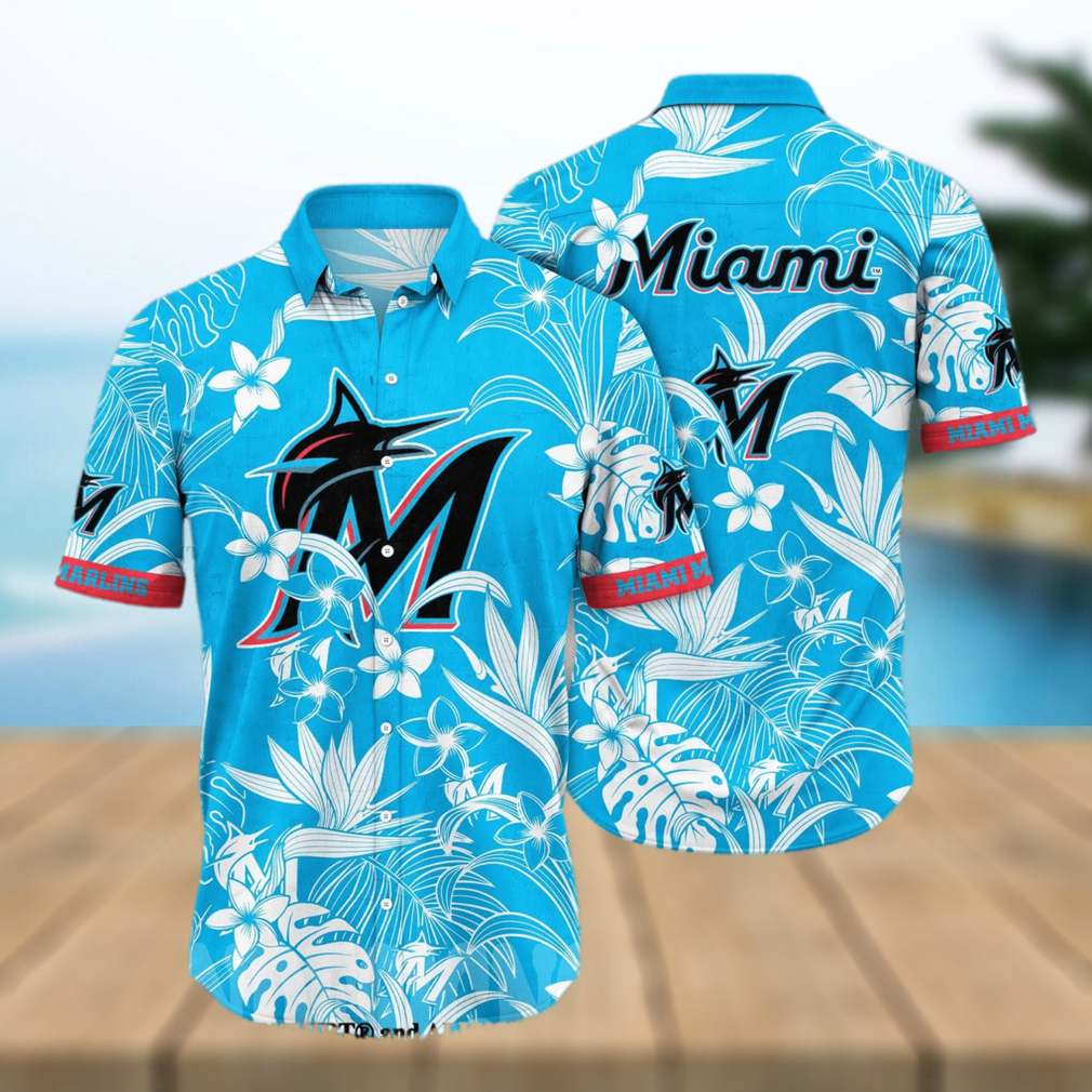 Miami Marlins MLB Flower Full Printing Classic Hawaiian Shirt - Limotees