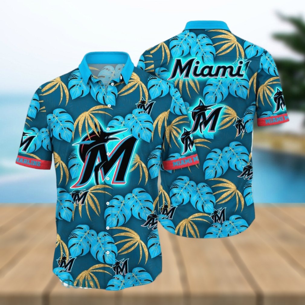 Miami Marlins MLB Flower Hawaiian Shirt Impressive Gift For Fans - Limotees