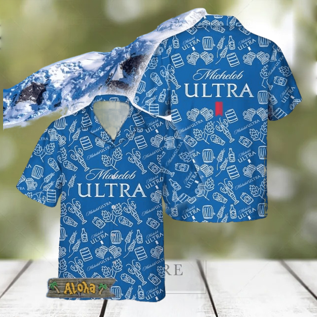 Michelob ULTRA Doodle Art Hawaiian Shirt For Men And Women Gift Hawaiian Beer - Limotees