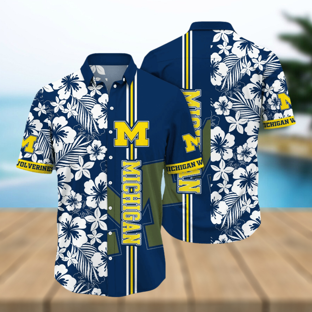 Michigan Wolverines NCAA Hawaiian Shirt Firefliestime Aloha Shirt - Limotees