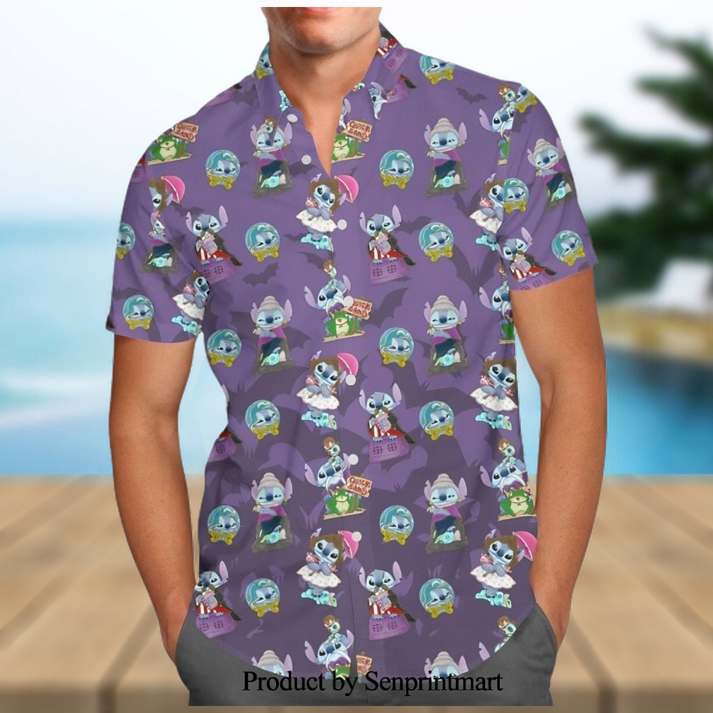 Mickey And Friends Hot Air Balloon Ride Disney Cartoon Graphics Inspired Full Printing Hawaiian Shirt - Limotees