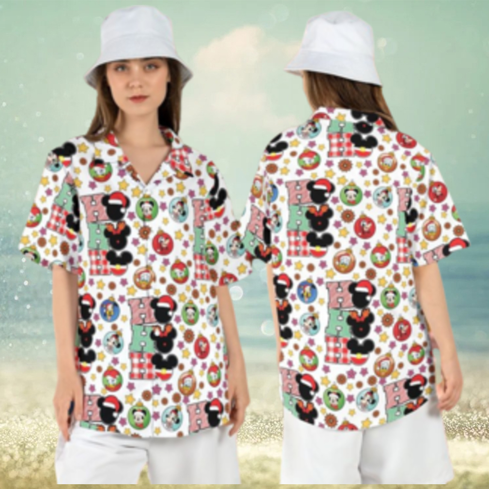 Mickey Ho Ho Friends Baubles Christmas Disney Hawaiian Shirts Merry Xmas - Limotees