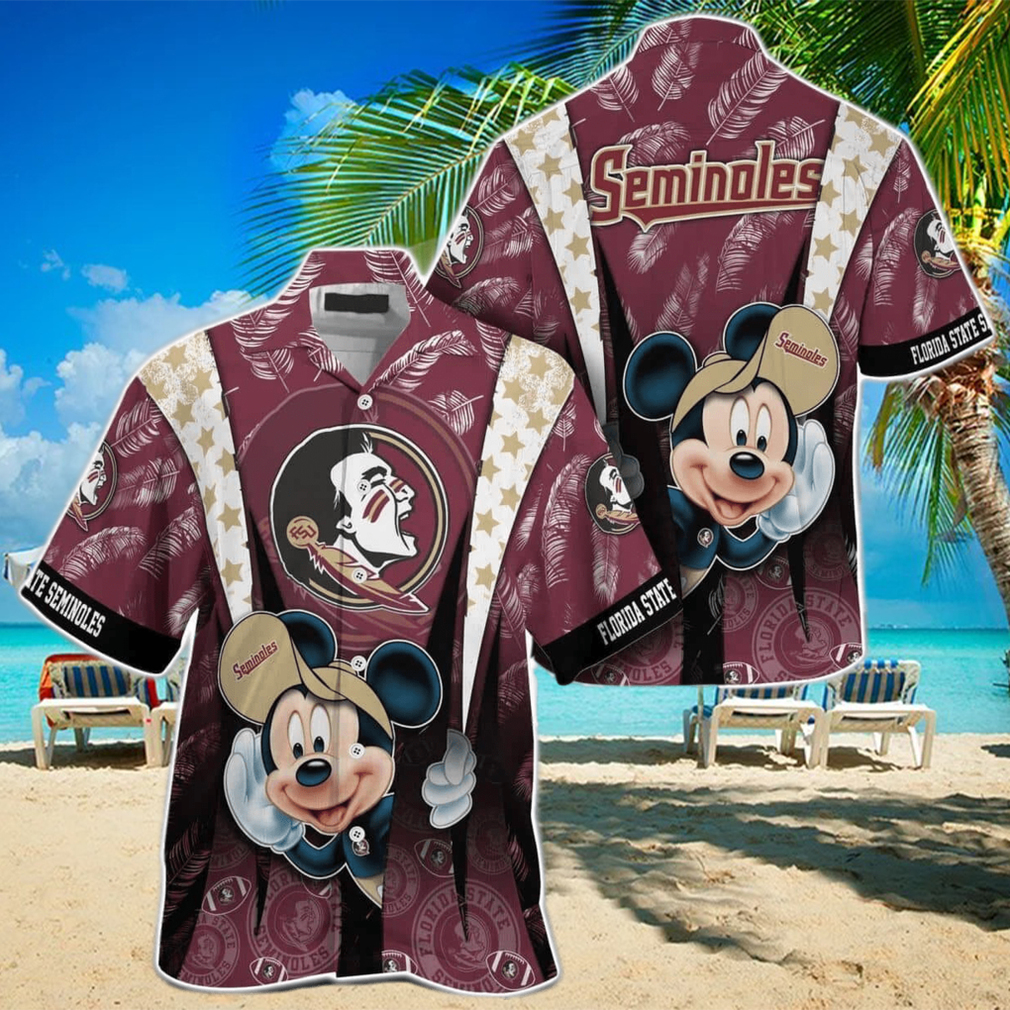 Mickey Lovers NCAA Florida State Seminoles Hawaiian Shirt Beach Gift For Friend - Limotees