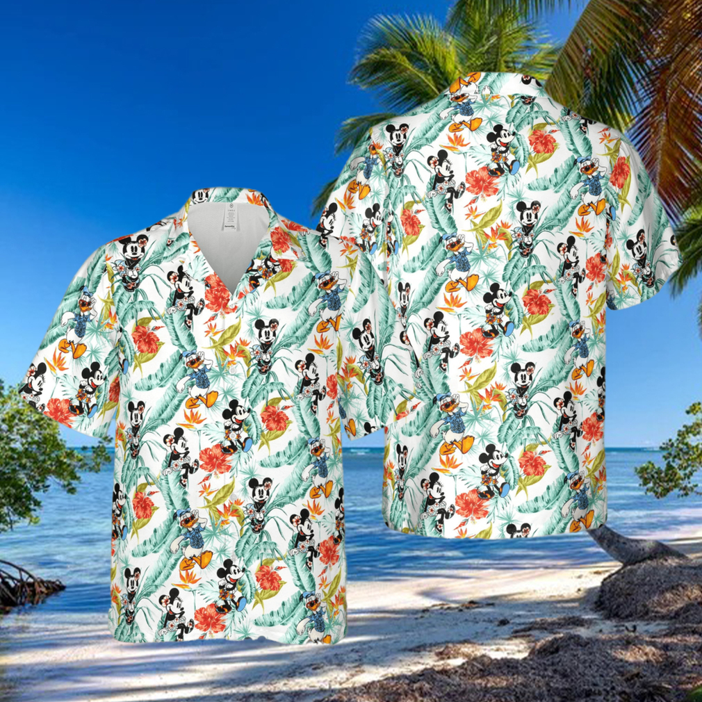 Mickey Minnie Donald Duck Tropical Hawaiian shirt - Limotees