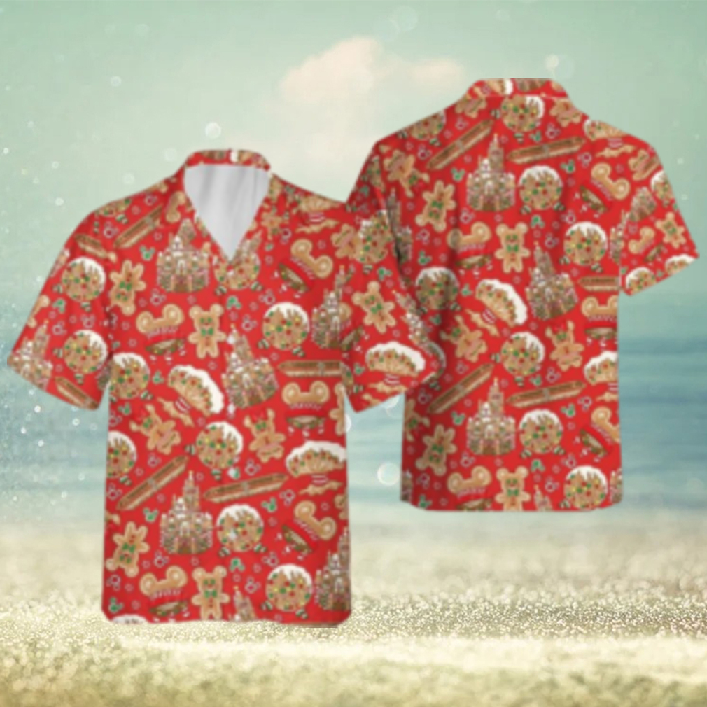 Mickey Minnie Gingerbread Disney Christmas Hawaiian Shirts Disneyland Gift - Limotees