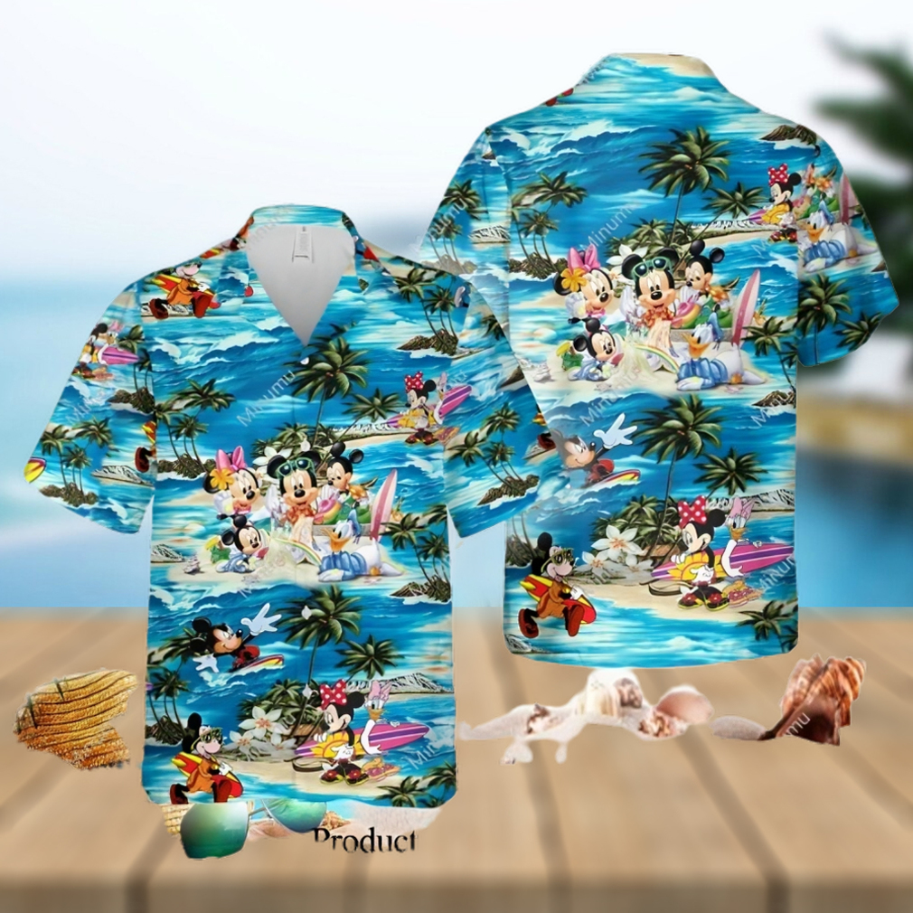 Mickey Minnie Mouse Donald Duck Rapunzel Peter Pan Buzz Lightyear Disney Full Printing Hawaiian Shirt - Limotees