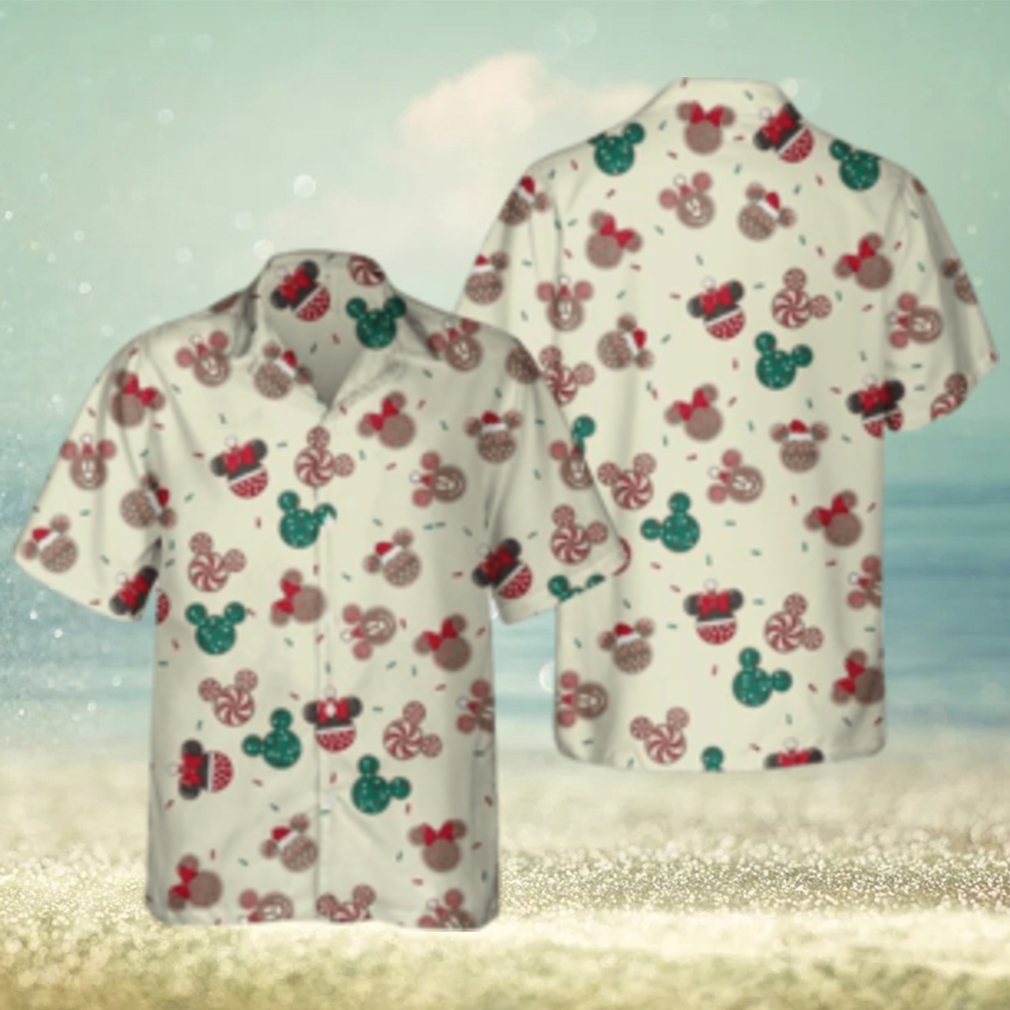 Mickey Minnie Mouse Hawaiian Shirts Christmas Candy Snacks Hawaii Disney - Limotees